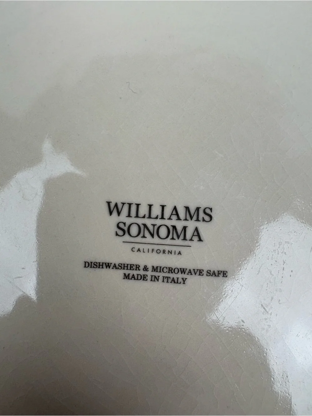 Williams Sonoma Sicily Plate Stoneware Floral Medallion Blue Red Mediterranean